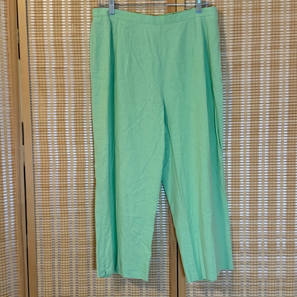 Prestige Sportswear Mint Green High Waist Straight Leg Pants Vintage 16P USA